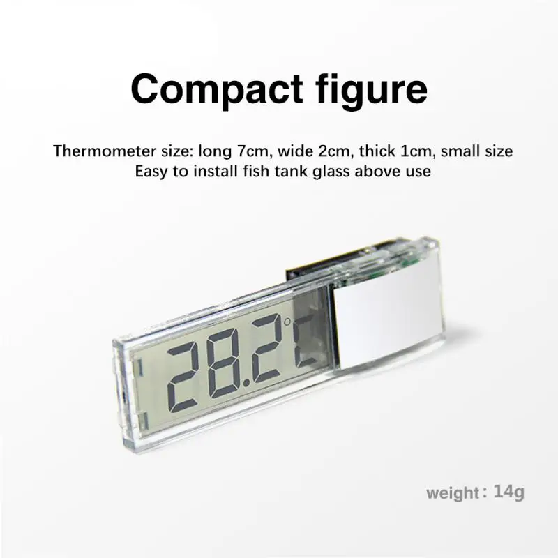 Aquarium Thermometer Electronic LCD Digital Fish Tank Temperature Measurement Fish Tank Temp Meter Aquarium Accessories