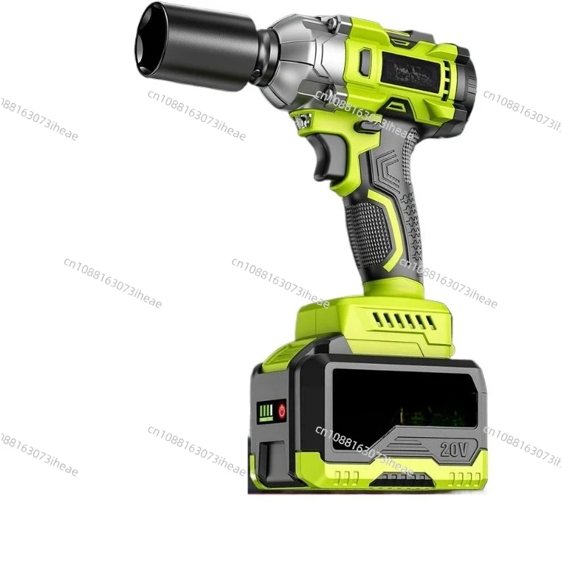 Brushless electric wrench high torque lithium battery rechargeable wrench impact auto repair rack worker socket wind cannon