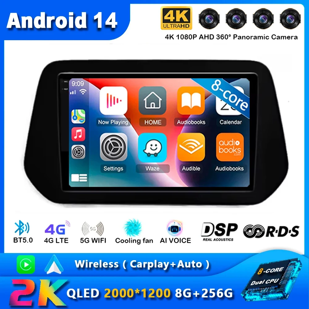 

android 14 For Suzuki Grand Vitara 2022 Car Radio Multimedia Video Player Navigation GPS Camera Auto Wireless Carplay 4G+WIFI BT
