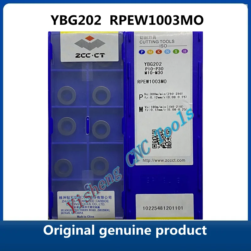 

Original genuine CNC blades RPEW1003MO YBG205 YBG202 ZCC.CT