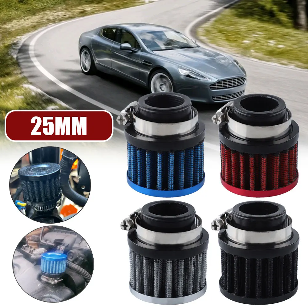 

1Pc Universal Car Auto Air Filter 12mm 25mm for Motorcycle Cold Air Intake High Flow Crankcase Vent Cover Mini Breather Filters