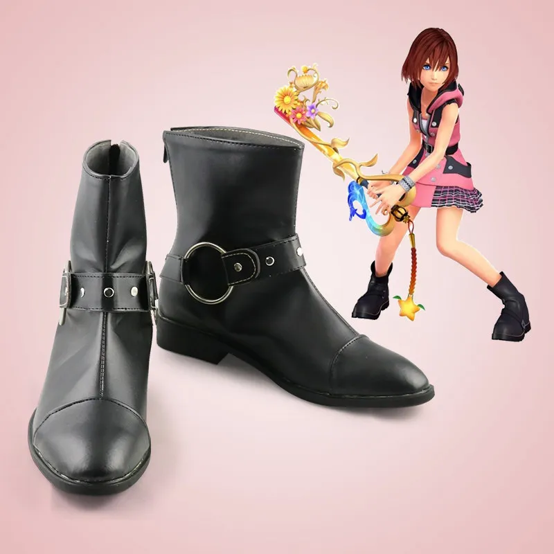 Game Anime Cosplay Kairi Kingdom Hearts3 Boots Shoes Adult Halloween Party Costume Accessories Custom Made