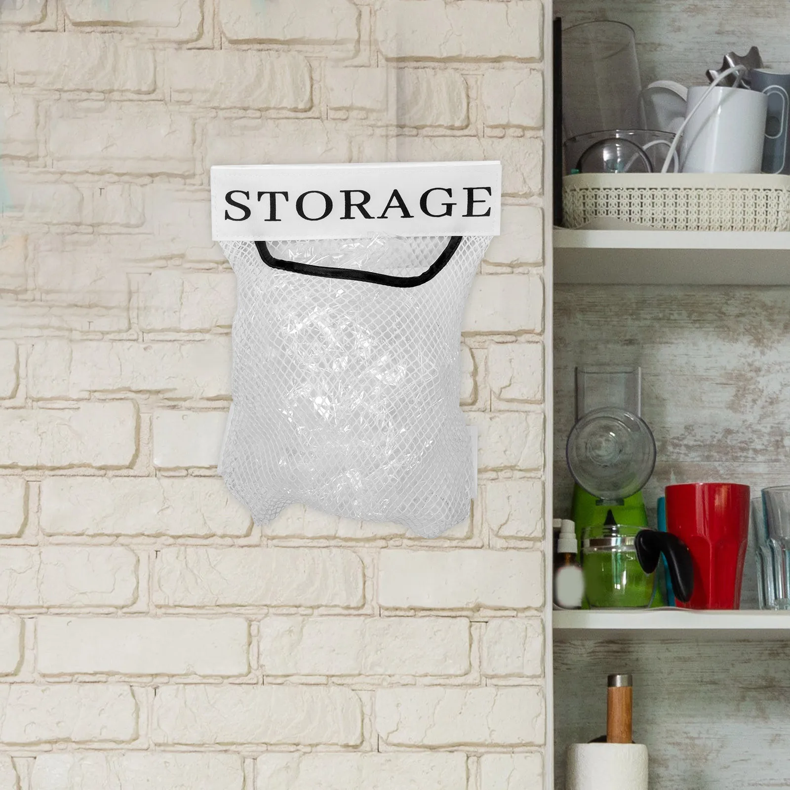 

Hanging Storage Bag Organizer Kitchen Trash Grocery Waste Bags Holder Pouch Waste Dispenser Holder Container