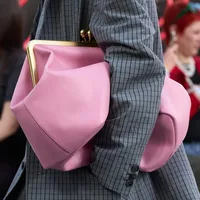 Fashion Large Kisslock Clip Shell Clutch Bag  Designer Women Handbags Luxury Soft Pu Leather Shoulder Bags Elegant Party Bag2026