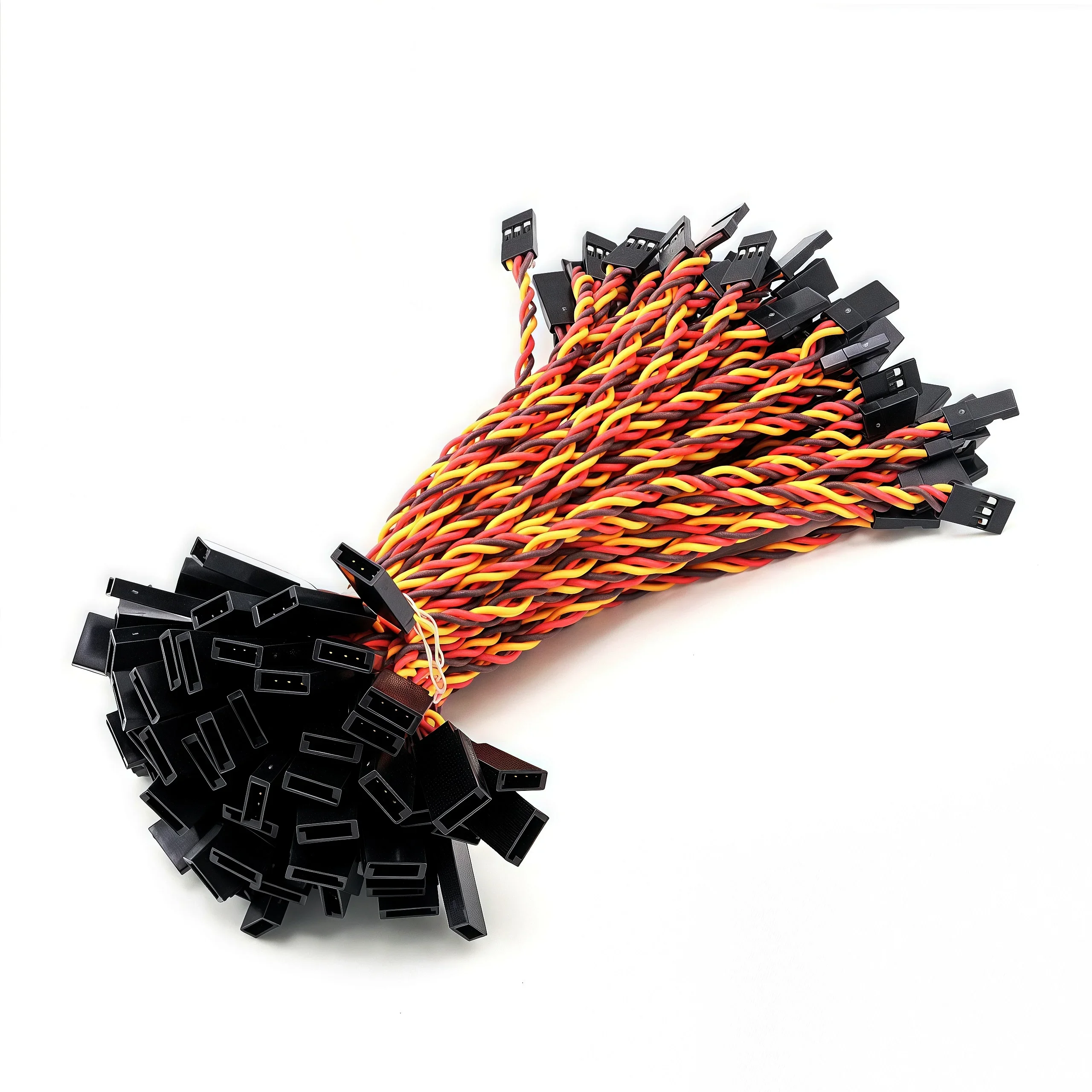 10개/묶음 10/15/20/30/50/100cm 방해 방지 서보 연장 케이블 30코어 후타바 JR 서보용 RC 헬리콥터 자동차 부품 장난감