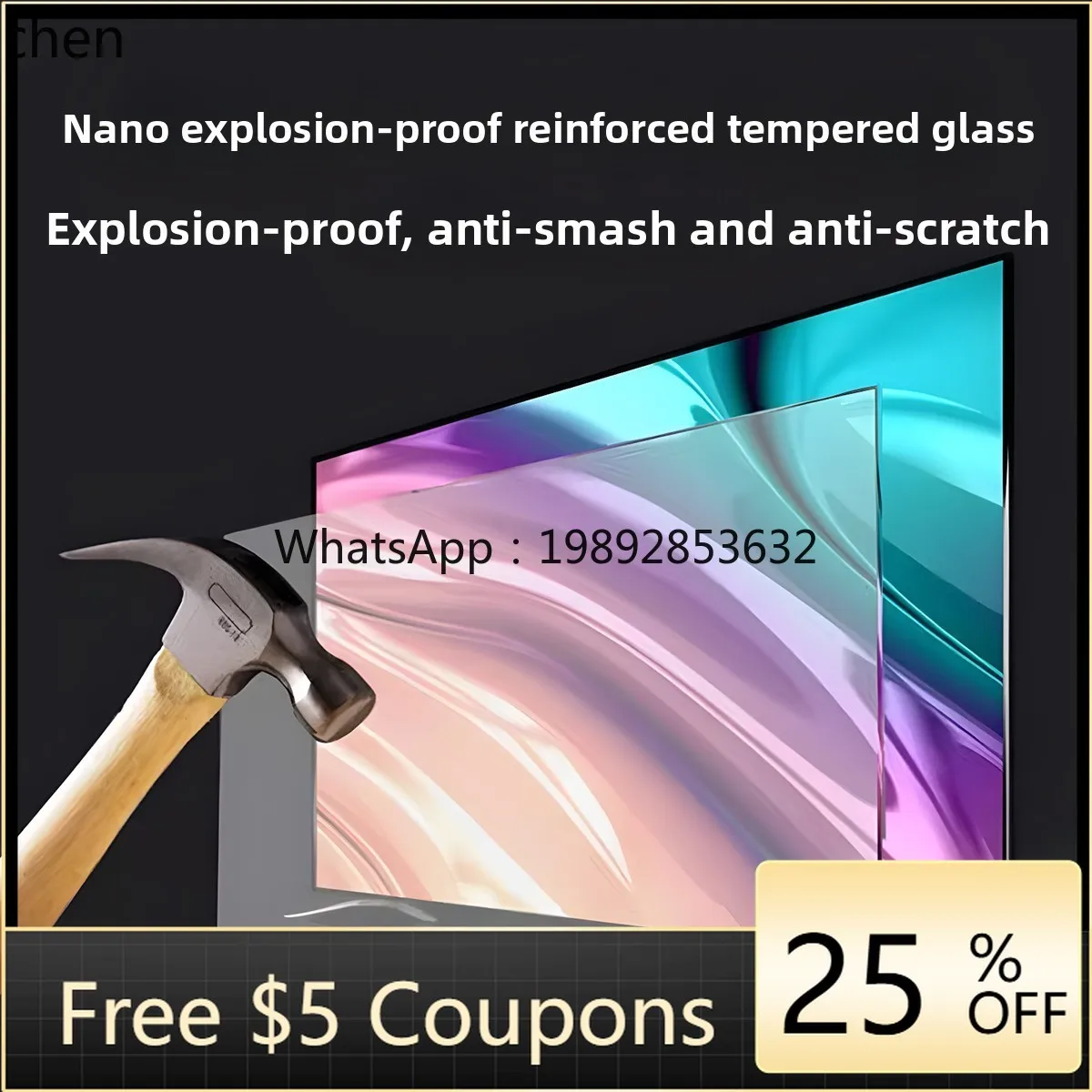 

AA 8K Ultra HD Home LCD TV Full Screen Frameless Network Version