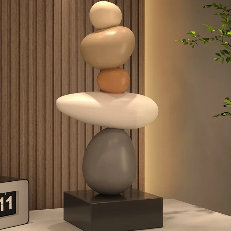 

Статуэтка из смолы Fortune Stone, настольное украшение для дома и офиса, подарок на новоселье, современный минималистичный счастливый полимер, украшение статуи