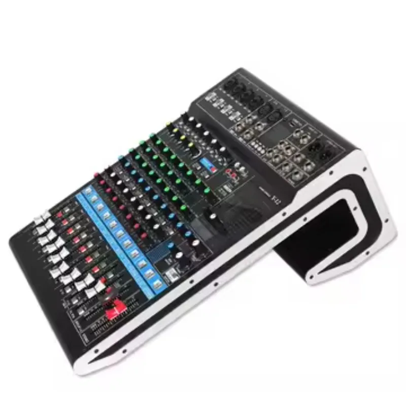 High Quality 12 Channel Professional Audio Video Digital Speaker Console With Reverb Output Controller Dj Karaoke Audio Mix