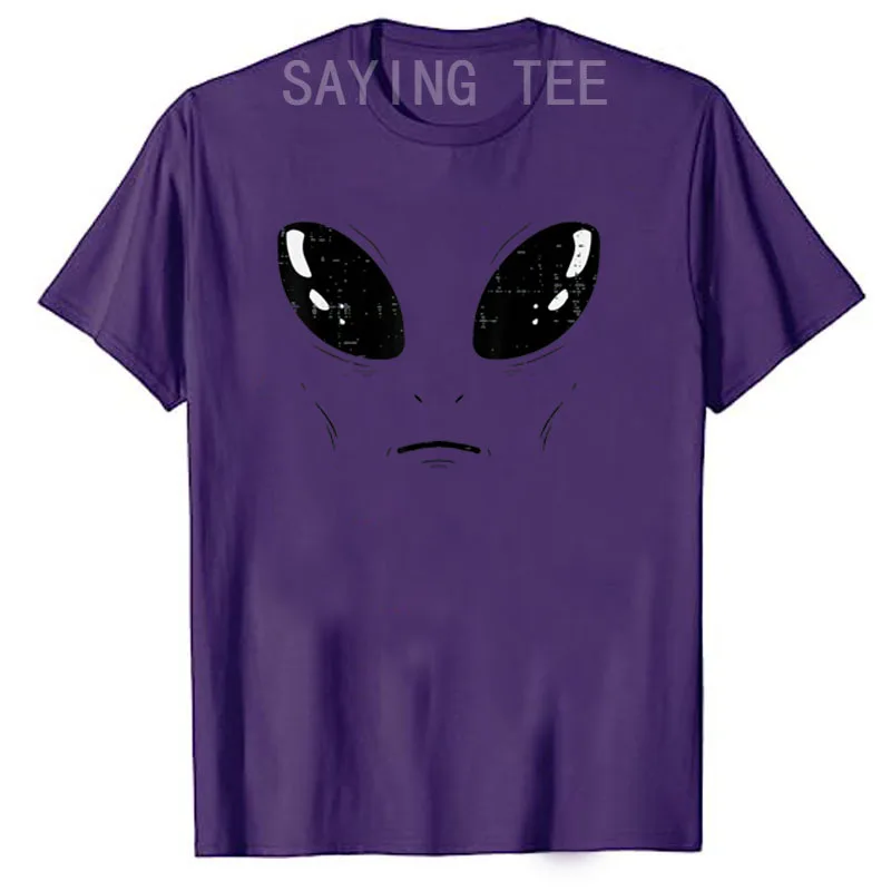 Alien-Gesicht Weltraum Lustiges Halloween-Kostüm Herren Damen Jungen T-Shirt Y2k UFO Alien Cosplay Halloween-Party-Kleidung Persönlichkeits-Outfit – Detail 10