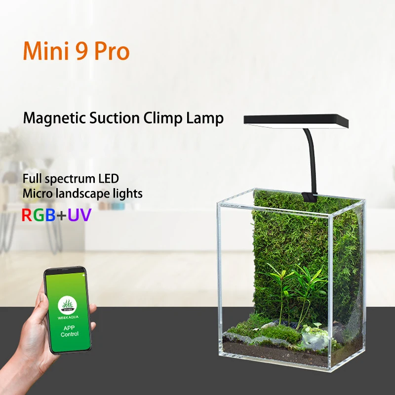 

USB Aquarium Light Plant Grow Full Spectrum LED Ecology Micro Landscape Light Nano Aquarium Light Fish tank RGB-UV Lighting