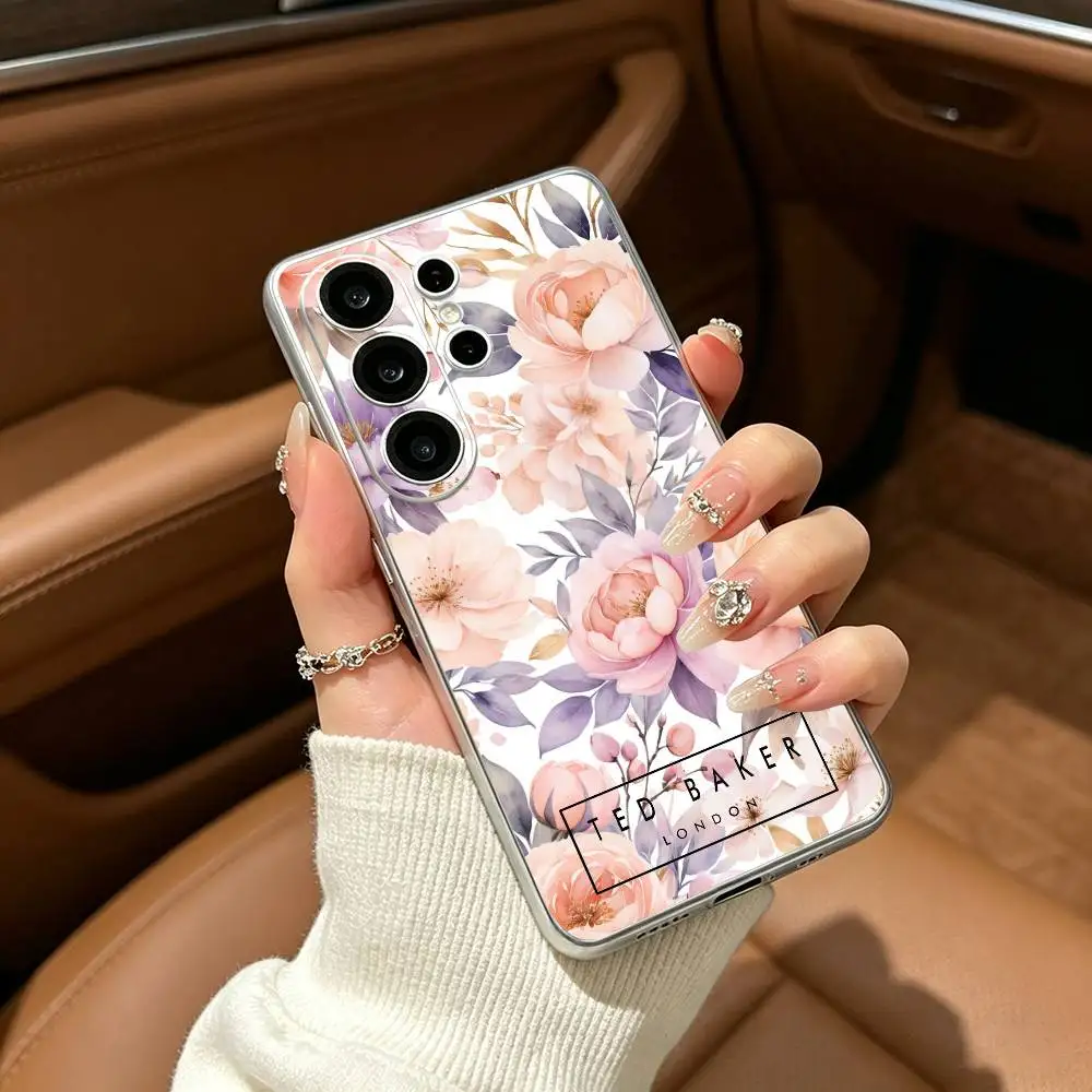 F-Flower A-Ted-Designes-Bakers  Phone Case For Samsung S25,S24,S21,S22,S23,S30,Ultra,S20,Plus,Fe,Lite Transparent Cover