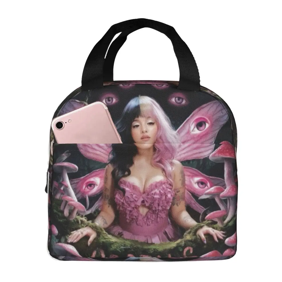 

Melanie Martinez Face Insulated Lunch Bag for Women Office Cooler Thermal Food Box Tote Portable Lunch Boxes Container