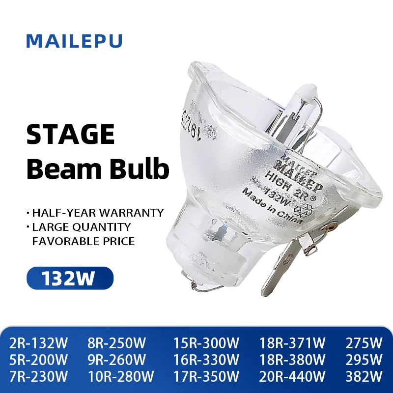

Factory Wholesale Brand new 2R 132W Ballast moving beam bulb for Bar DJ Stage Equipment Beam Moving Light KTV, Party Disco