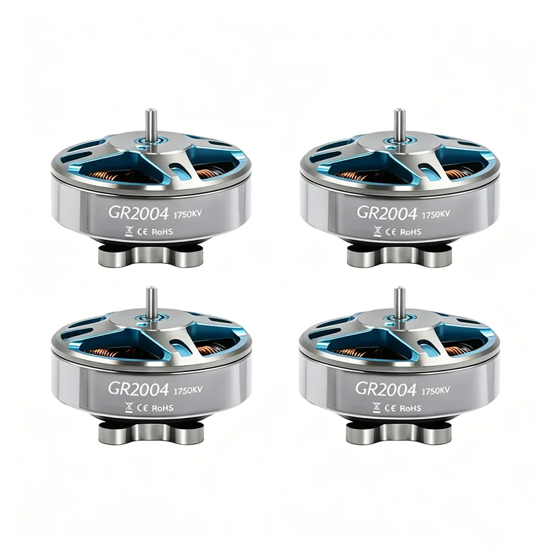 GEPRC GR2004 Drone Motor 4PCS Pack, 16.8g Compact 12N14P High Thrust LR Toothpick Motor