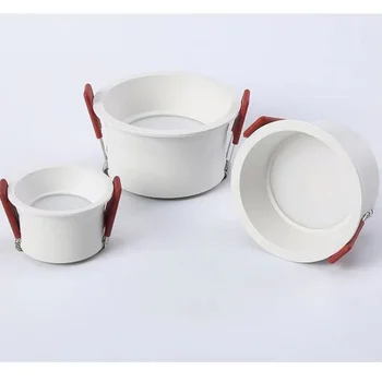 LED Downlight 18W 15W 12W 10W 7W 5W 110V 220V 60 derece açı anti-parlama kapalı oturma odası Nordic tavan gömme Spot ışıkları