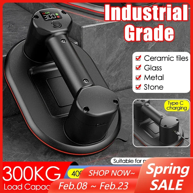 

Электрическая вакуумная присоска промышленного класса, несущая способность 300 кг, вакуумная присоска, стеклянная керамическая плитка, металлическая пластина, всасывающий подъемник