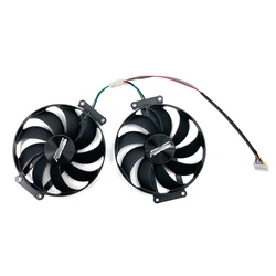 Ventilateur de refroidissement T129215SU RTX 2060 SUPER 2070 GTX1660 Ti, carte graphique pour ASUS GTX 1660 1660Ti DUAL EVO OC RTX2060, 2 pièces