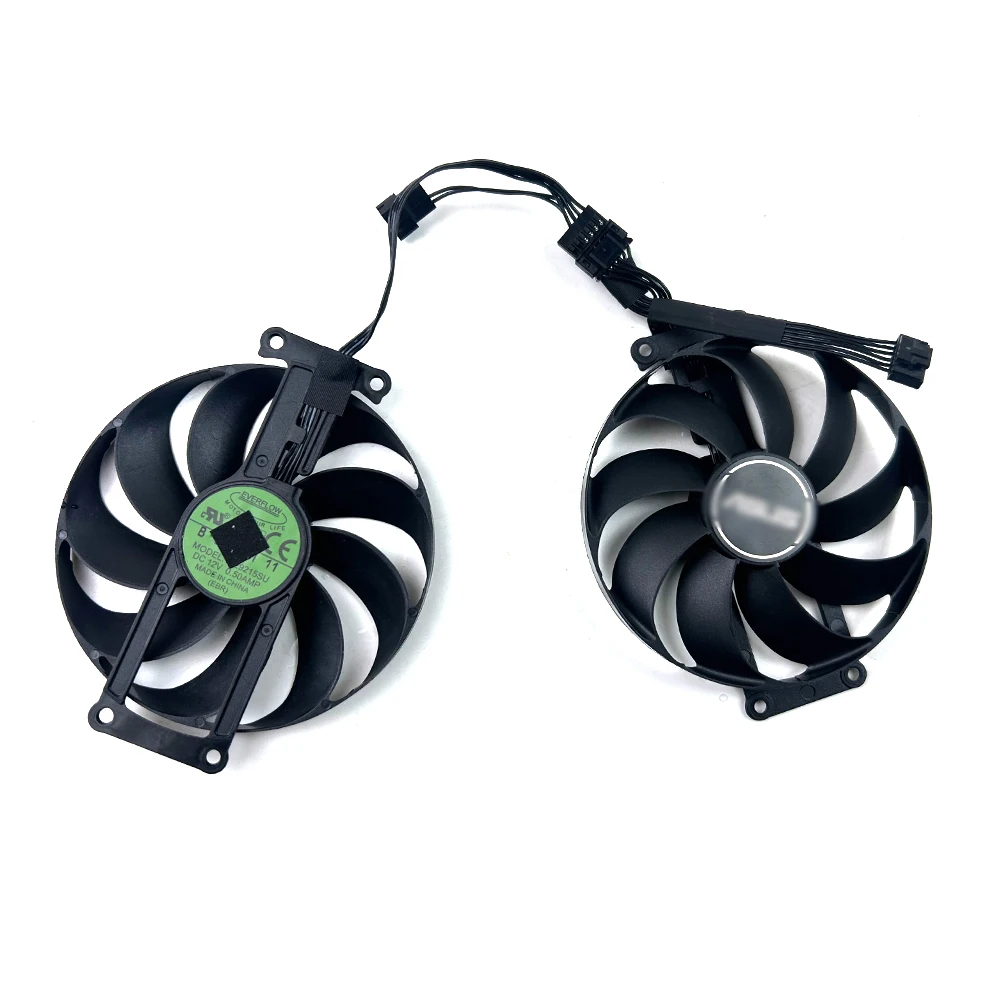 

НОВЫЙ охлаждающий вентилятор 87 мм 6-контактный T129215BU RX6500 XT 6400 ВЕНТИЛЯТОР графического процессора для RX6500XT 6400 DUAL RTX4060 4060ti DUAL V2 8 ГБ Вентиляторы видеокарты