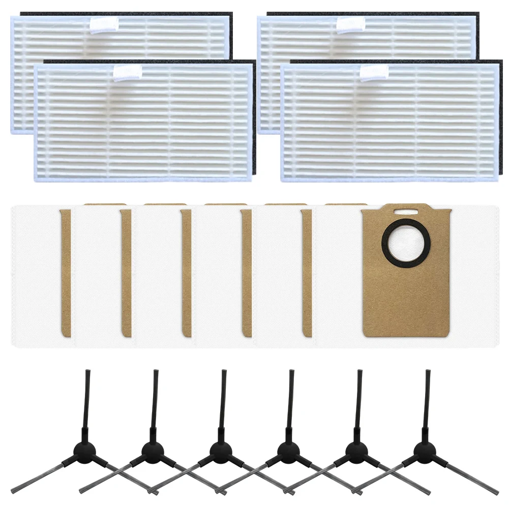 Replacement Filter Dust Bag Side Brush Kit Compatible For Conga M20 Robotic Vacuum Cleaner Household Sweeping Parts