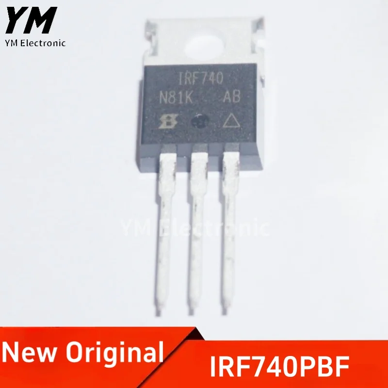 New Original IRF740PBF IRF740 TO-220 400V/10A N-channel MOSFET field-effect transistor