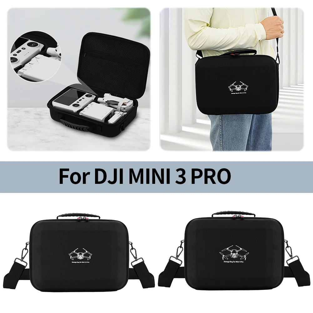 Portable Hard Carrying Case Shockproof Drone Sotrage Bag Splash-proof Protective Box Anti Scratch for DJI Mini 4 Pro/Mini 3 Pro