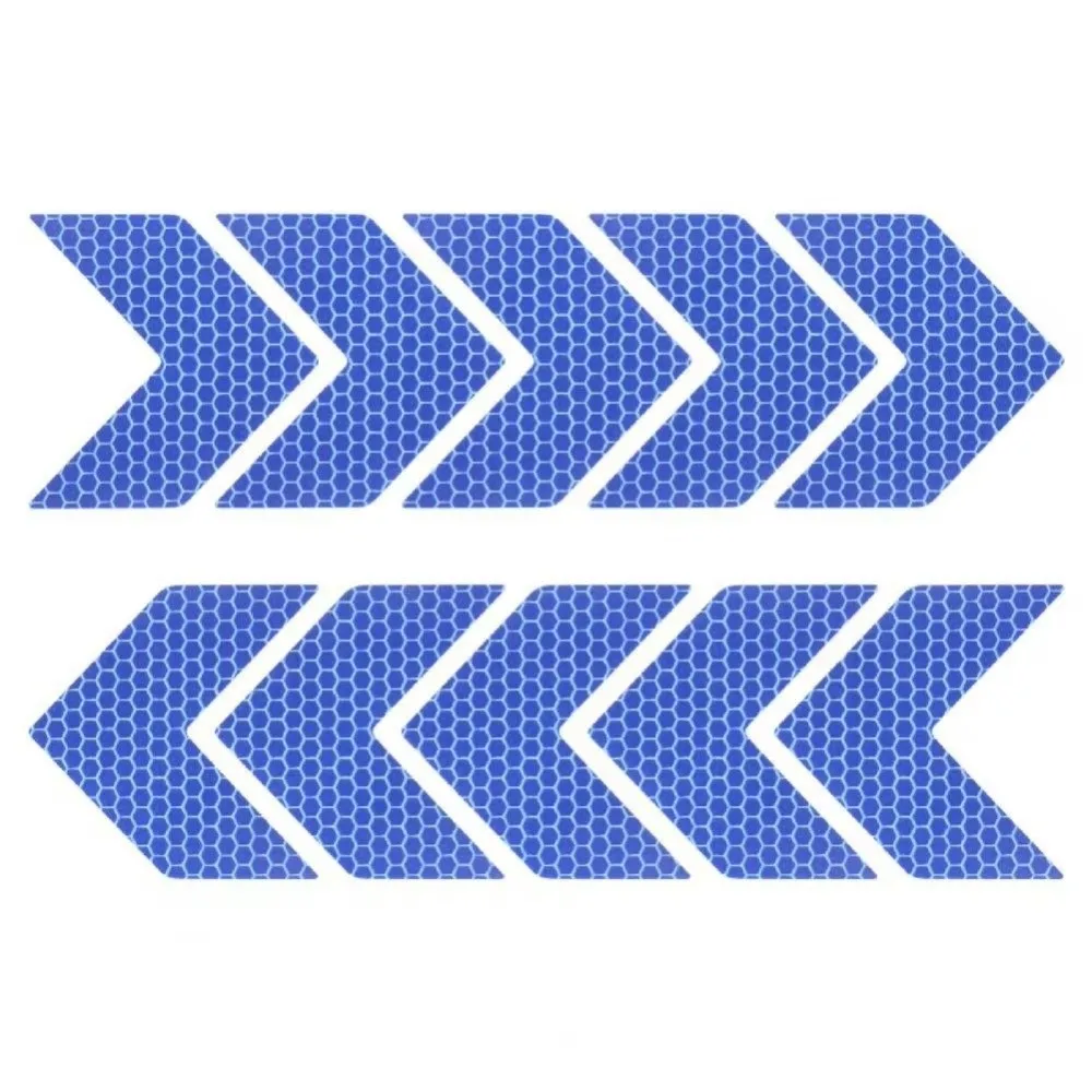 10 قطعة/المجموعة جديد 5*4.5 سنتيمتر سيارة ملصق DIY بها بنفسك السهم تسجيل تحذير السلامة ملصق PET ذاتية اللصق السهم تسجيل الشريط جسم السيارة الخارجي