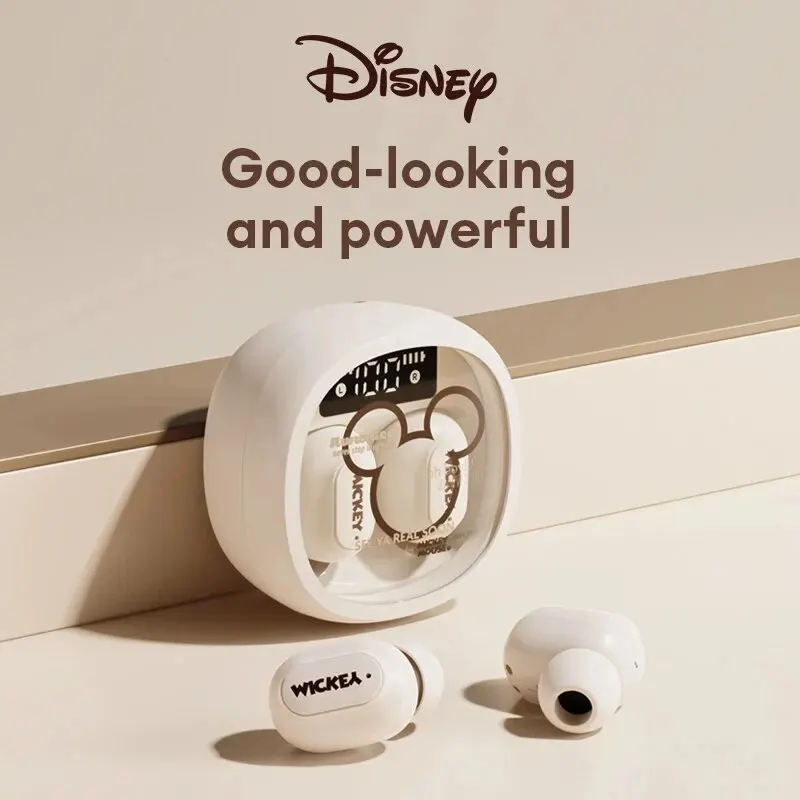 Original Disney QS-HWT02 Wireless In-Ear Headphones Bluetooth 5.3 Long Life HIFI Sound Headphones Sensitive Microphone Earbuds