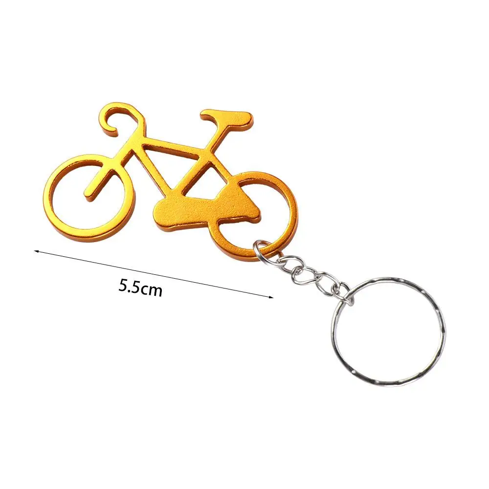 Novel Design 3D Bicycle Model Key Chain Aluminum Alloy Keychain Bag Charm Car Key Ring Accessories Jewelry Gifts Bottle Opener