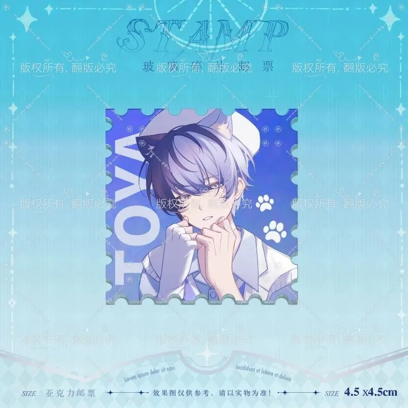 2024 Aoyagi Toya Shinonome Akito Project Sekai Colorful Stage PJSK 45x45mm Acrylic Stamp Goods Ornament Desk Display
