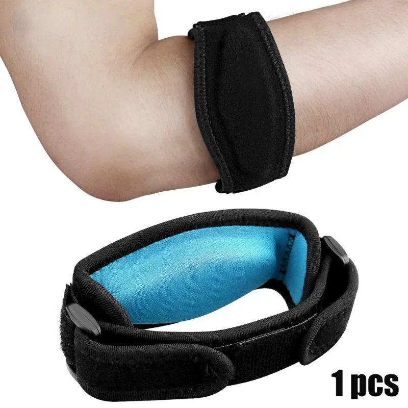 1 Pcs Adjustable Tennis Elbow Brace Golf Elbow Support Band Basketball Forearm Arm Guard Compression Pads Pain Relief Men Women