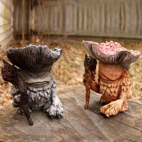 جديد خرافة الفطر الوحش قزم شامان معالج القزم نمط العصرية الراتنج الحرف حديقة المنزل الفن حلية #2