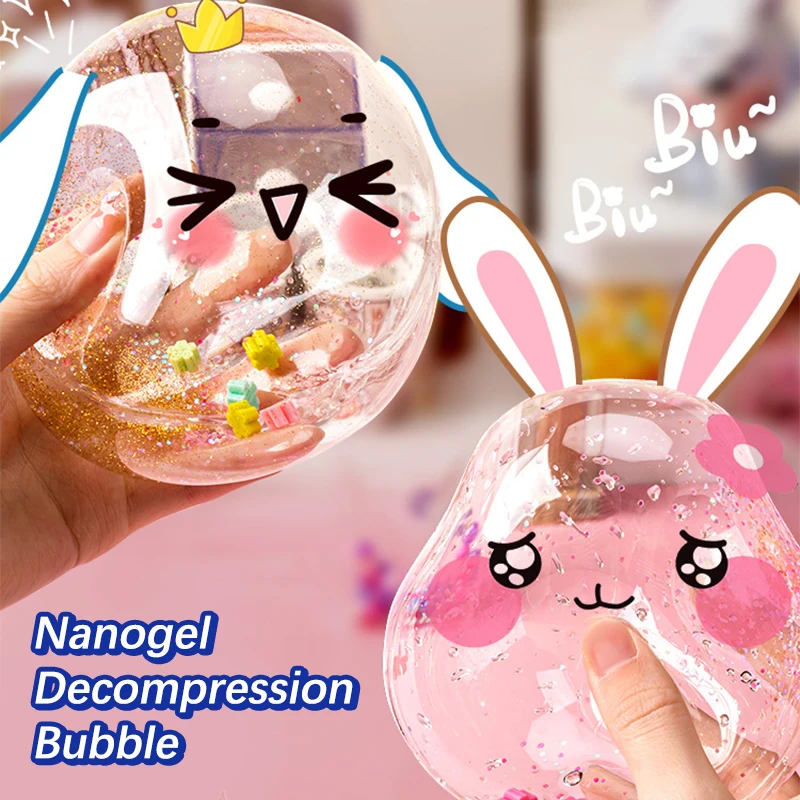 **DIY Craft Pinch Toy Making Blowable Bubble Tape Non-marking Double-sided Adhesive Reusable Color High Sticky Nano Tape view 2