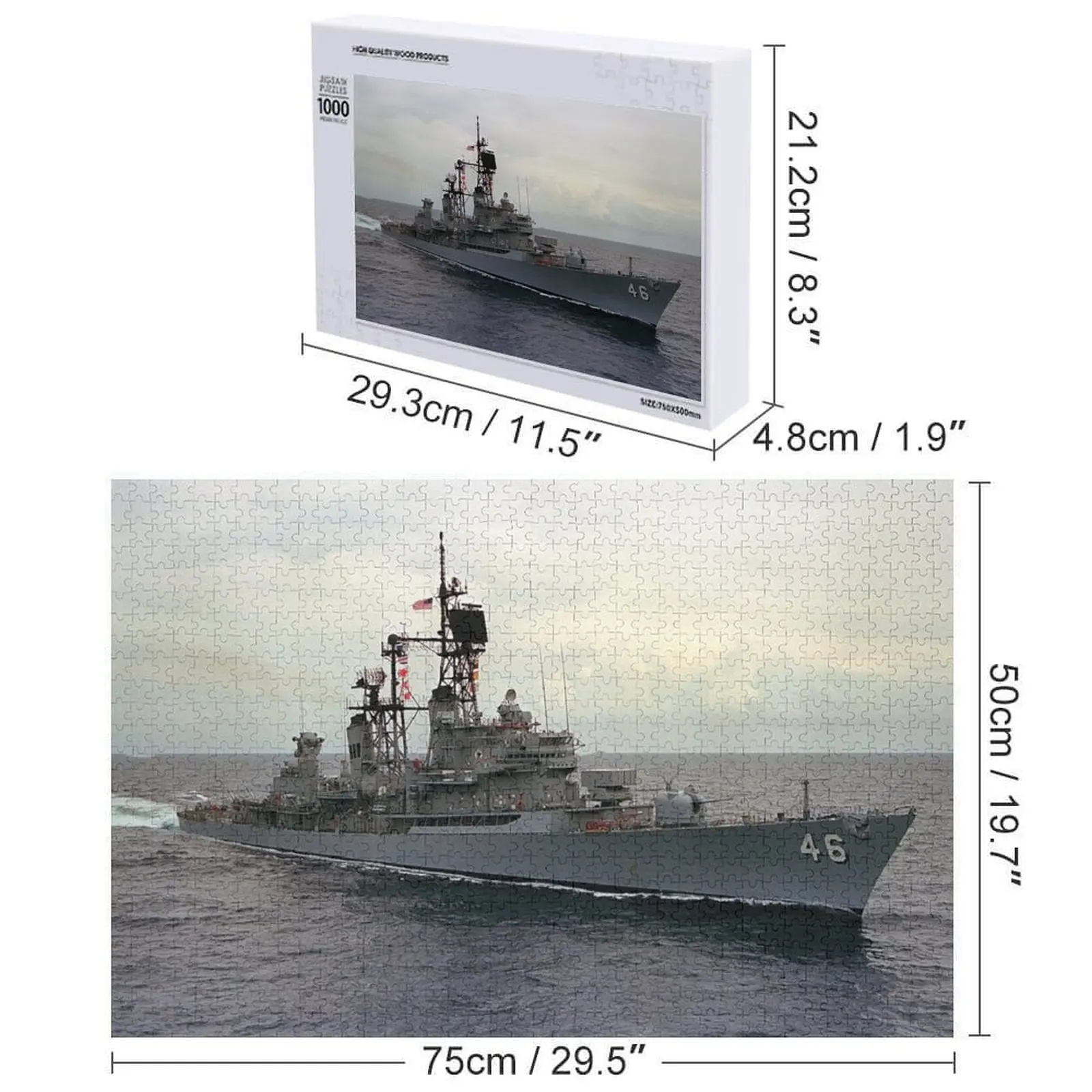 USS PREBLE (DDG-46) SHIP'S STORE Jigsaw Puzzle Personalized Toy Scale Motors Puzzle