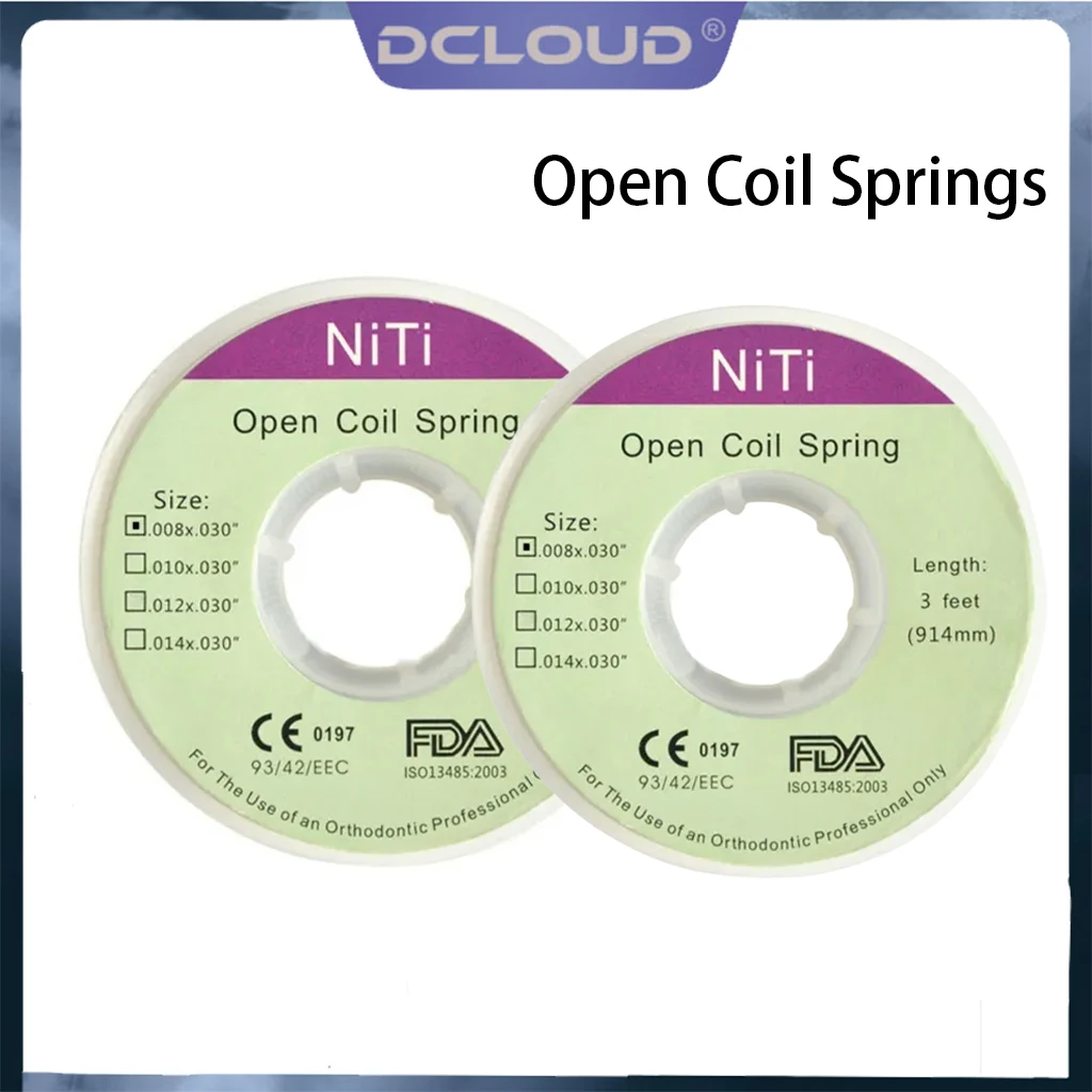 

2 Rolls Dental Orthodontic Niti Open Coil Spring 3 Feet /914mm Dia.0.008 0.010 0.012 0.014 fit Arch Wire Dentistry Materials