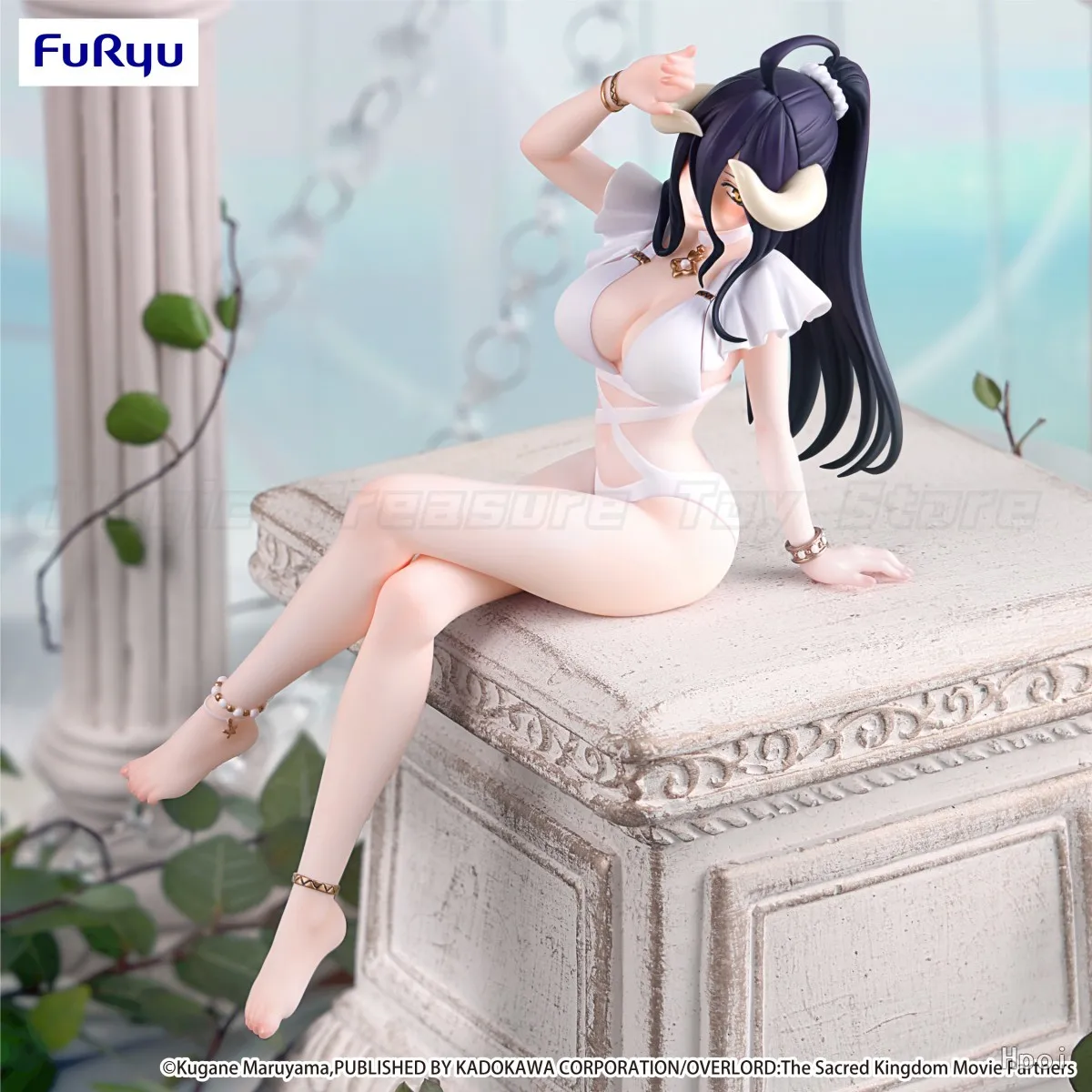 

【In Stock 】Original FuRyu Noodle Stopper OVERLORD Albedo Swimsuit Style Beauty Anime Ornaments Collection Gifts