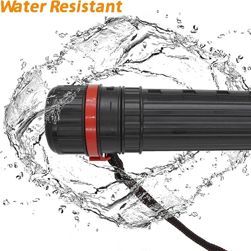 3 buah Poster tabung telescopis Blueprint pemegang tabung seni hitam untuk Poster, dokumen, seni, Blueprints, diperluas 28.75 inci