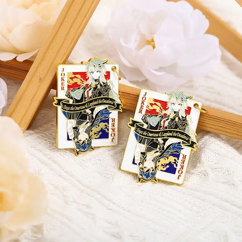 لابلاند موضوع شارة معدنية الفرسان أنيمي لعبة الكرتون الشكل دبوس بروش اكسسوارات الحافة زر تأثيري هدية عيد الميلاد