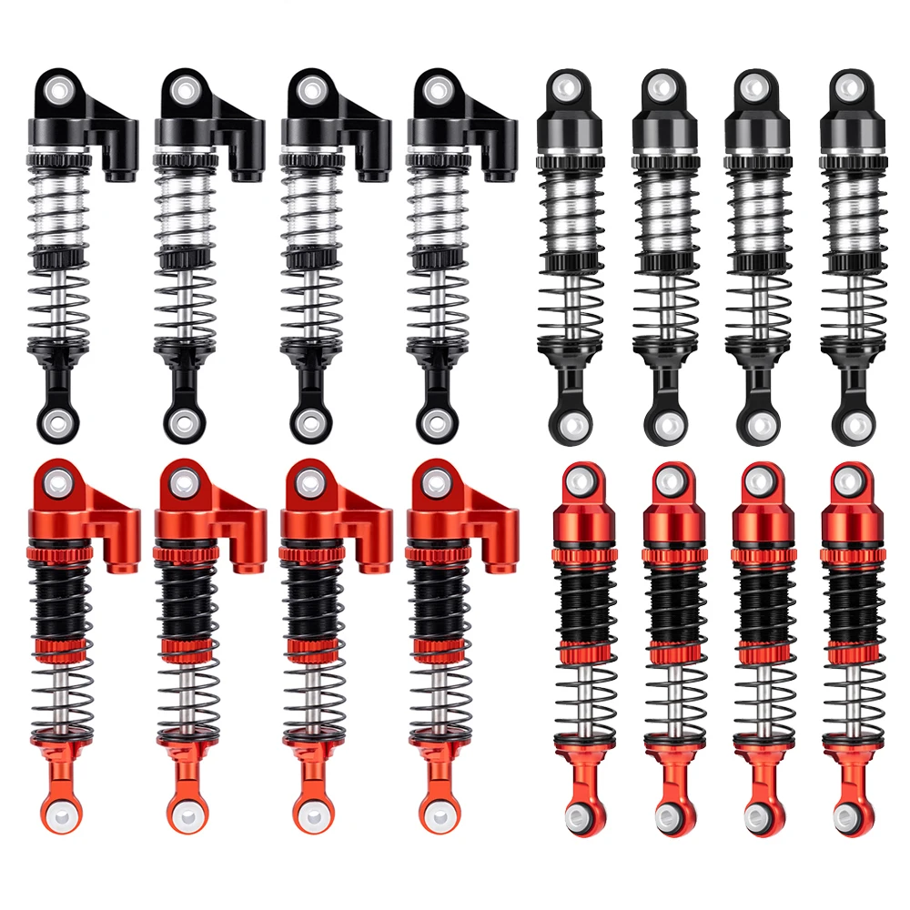 AXSPEED 4Pcs 53mm/62mm Aluminum Alloy Shock Absorbers for Redcat Ascent 1/18 RC Crawler Car Upgrade Parts