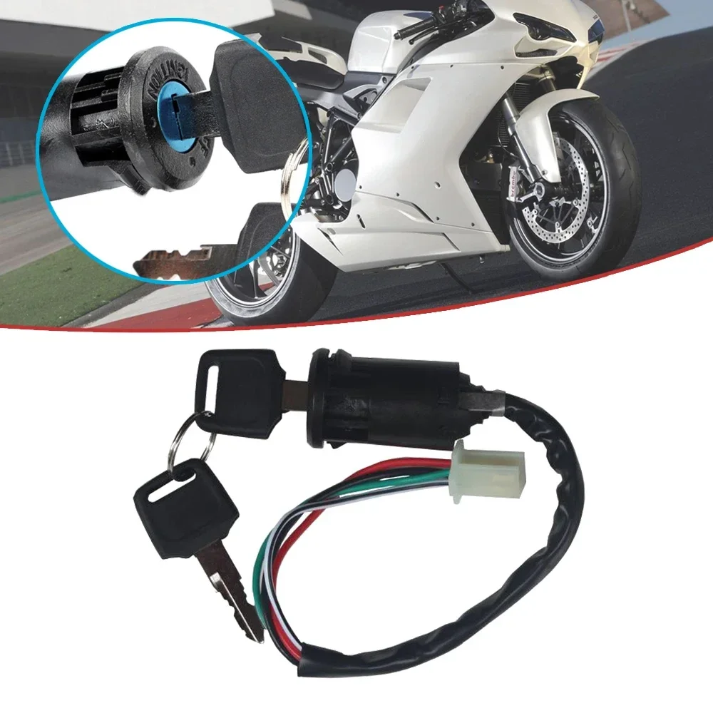 

1pc Motorcycle Universal Ignition Switch +2 Keys Motorbike Start Switch Door Locks Accessories for Honda Kawasaki ATV