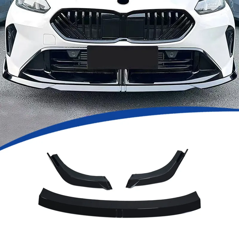 

For 2024-2026 BMW 1 Series F70 2 Series F74 4-Door 3Pcs Front Lip Splitter Gloss Black Carbon Look Car Accessories Styling