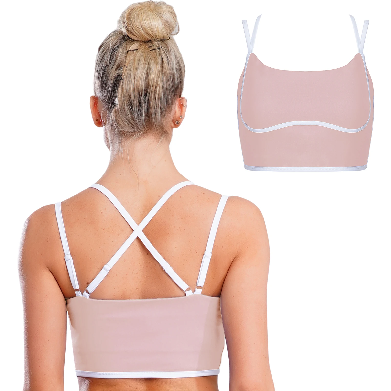 

Женский жилет с перекрещенной спиной, спортивный повседневный спортивный кофточка для бега и тренировок со встроенным бюстгальтером, нижнее белье для фитнеса, спортивных упражнений