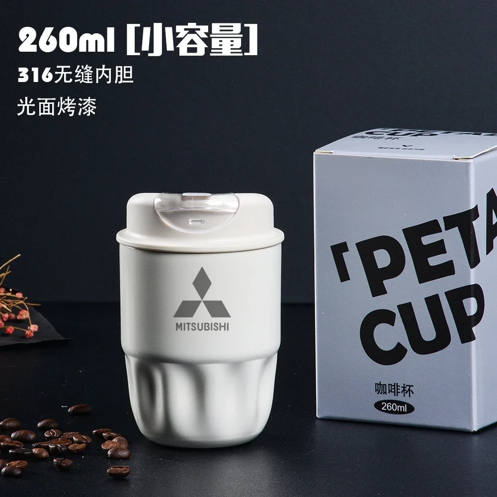 

Portable Cup Travel Coffee Mug Spill Proof Car Thermos Cup For Mitsubishi Lancer 9 X EX ASX Pajero L2 Colt Eclipse Ralliart Trit
