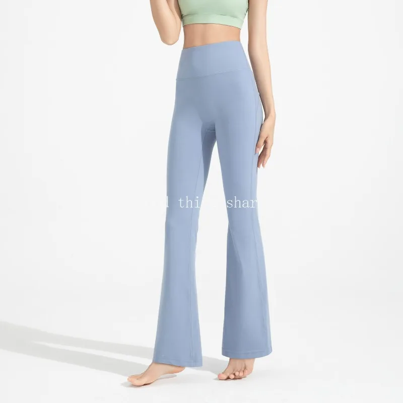 Antibacterial Yoga Bell-Bottom Pants High Waist Hip Lift Wide-Leg Pants Sports Micro-Pull Fitness Pants