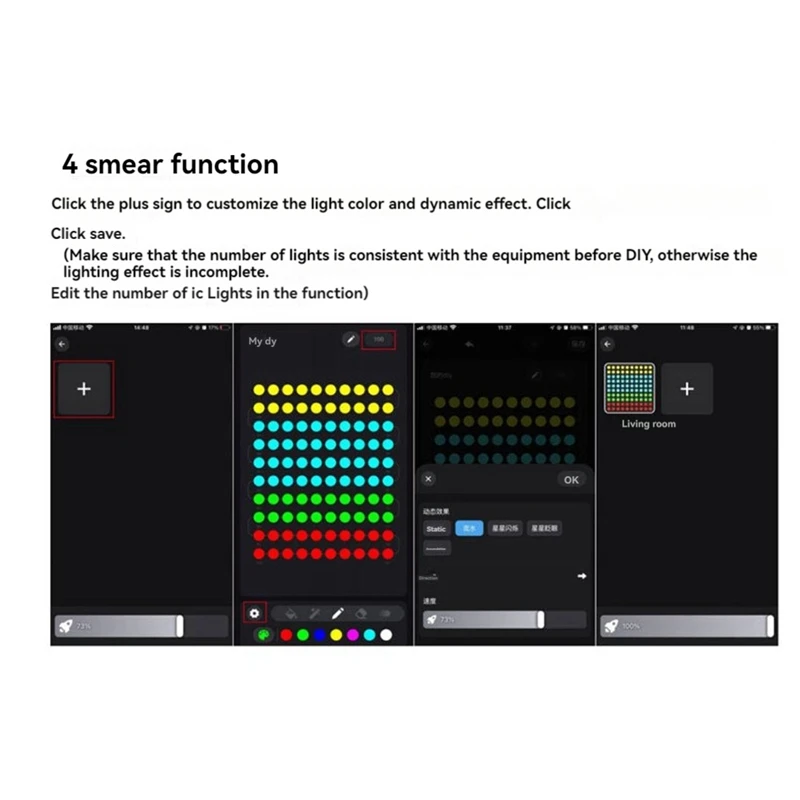 LED Controller 44 Keys Bluetooth Voice-Activated Intelligent Dimming Color Temperature Strip Light Controller