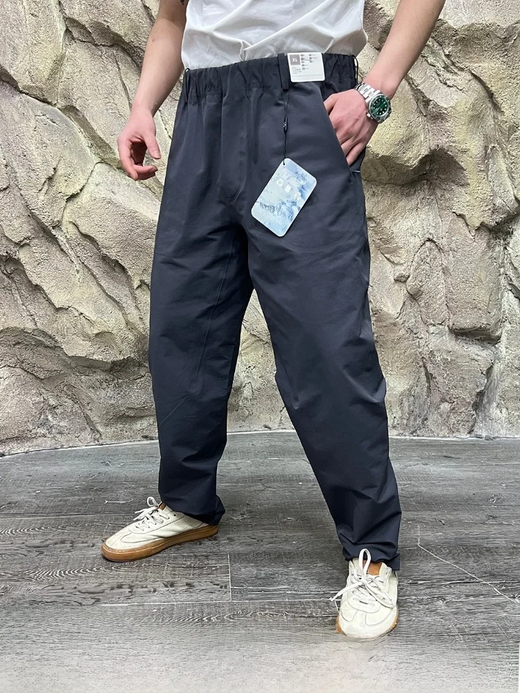 Outdoor Men's Softshell Casual Pants Thin Fleece Full Pressure Glue Business V Series Commuter Spring Autumn Straight Leg Tro...