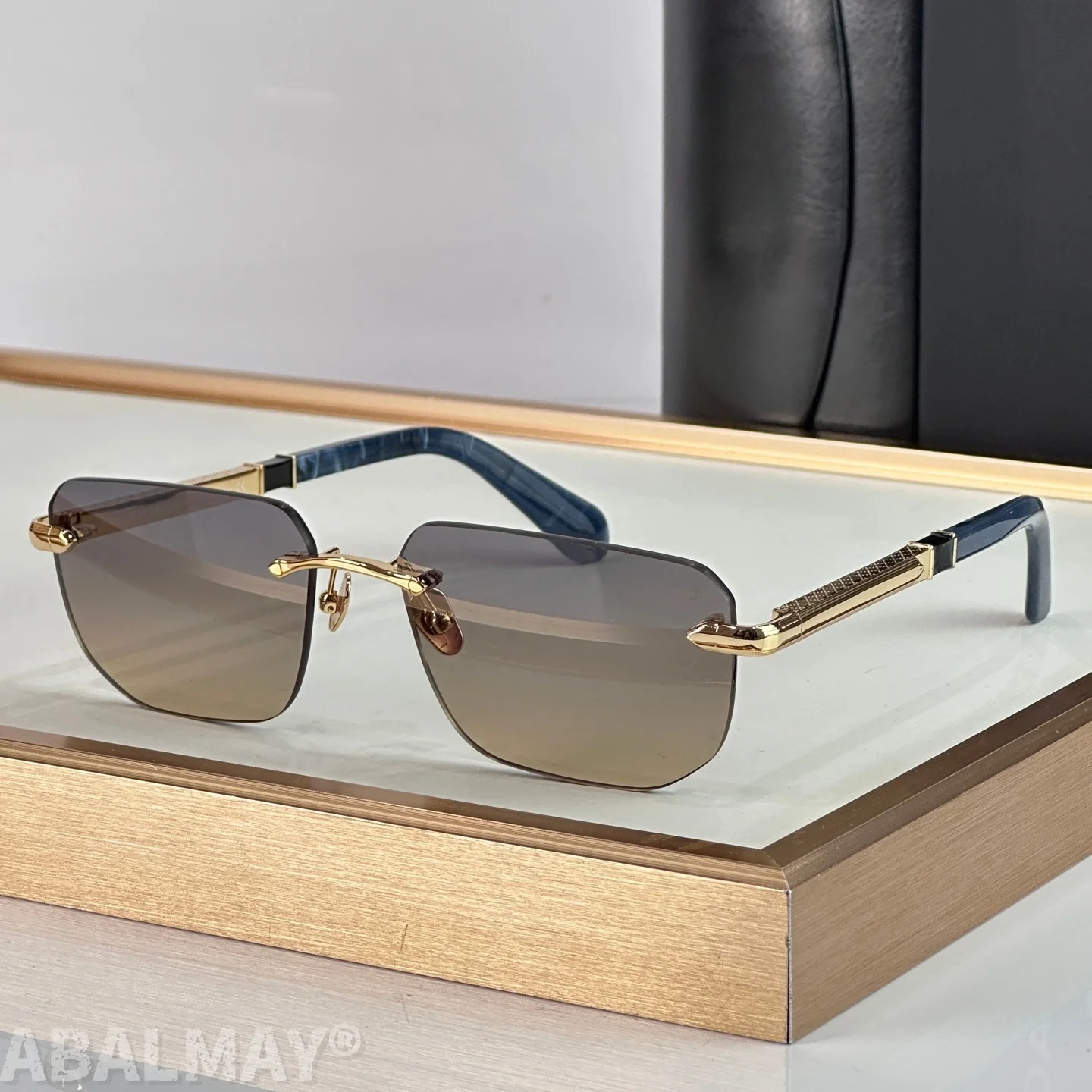 

MAY MENTLIST 58-18 Top Quality Mens Sunglasses for Women Classic Punk Luxury Acetate Titanium UV400 Designer Sunglasses with box