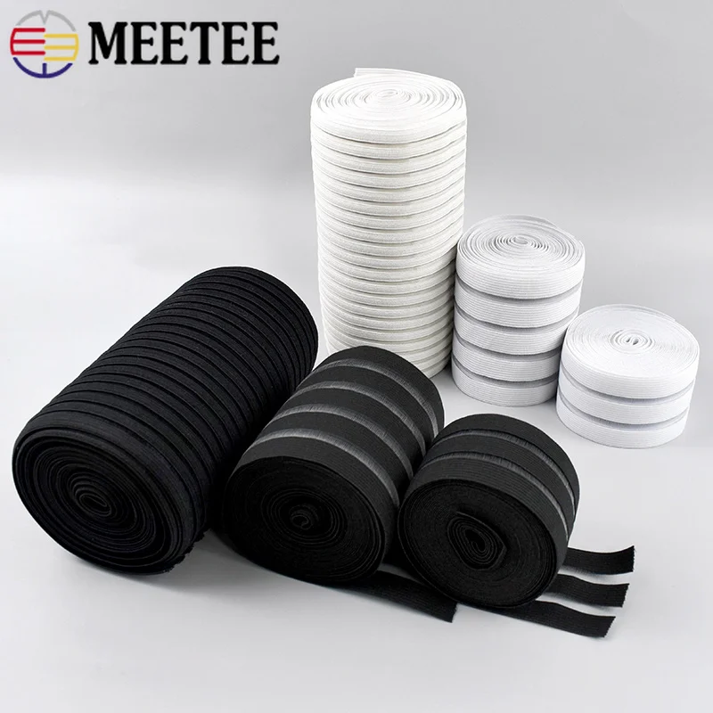 2/5/10M Ultra-thin Breathable Soft Elastic Bands 5/9/17cm Widened Rubber Band for Sewing Elasticity Corset Waistband Supplies