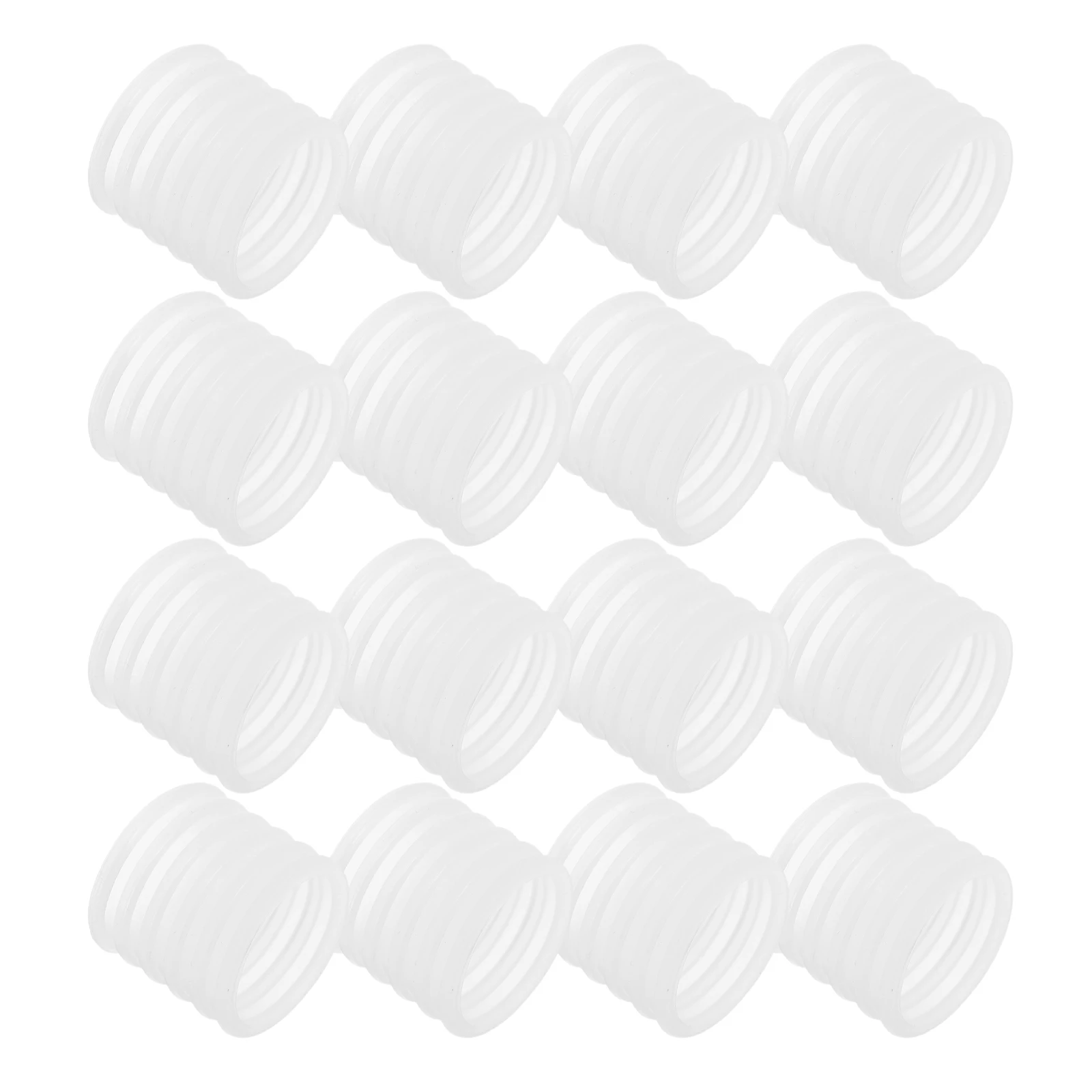 

100pcs Anti-slip Strips Clothes Hangers White Grips Non-slip Covers Store Supplies Wardrobe Organization