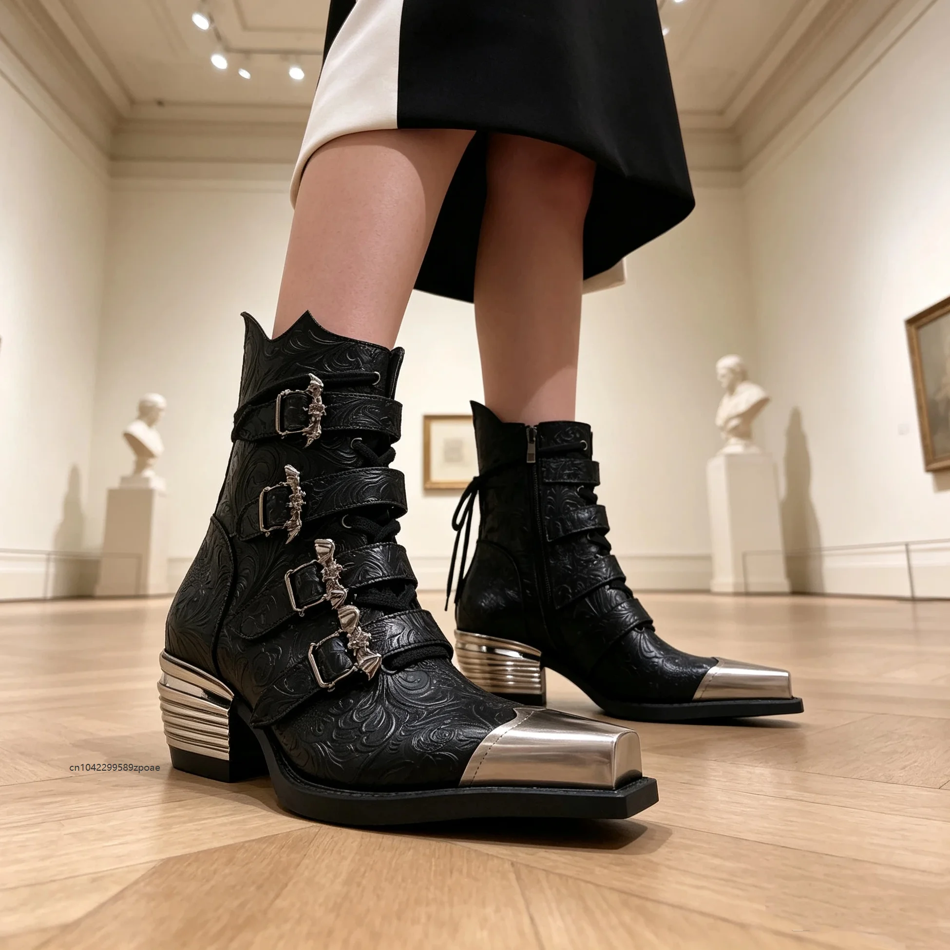 Men Shoes China - Sepatu Bot Ankle Boots Retro Western