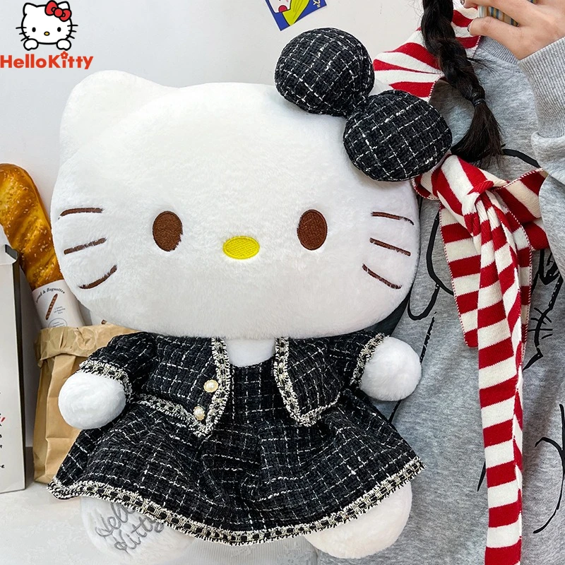 

35-60 см большой размер жемчужная юбка Hello Kitty плюшевые Sanrio мультфильм аниме Peluche орнамент удобная мягкая кукла детские игрушки подарки